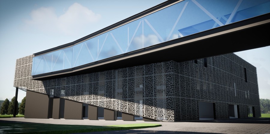 Wizualizacja Centrum Diagnostyki Postcovidowej WSD, graf. Pracownia Projektowa Format