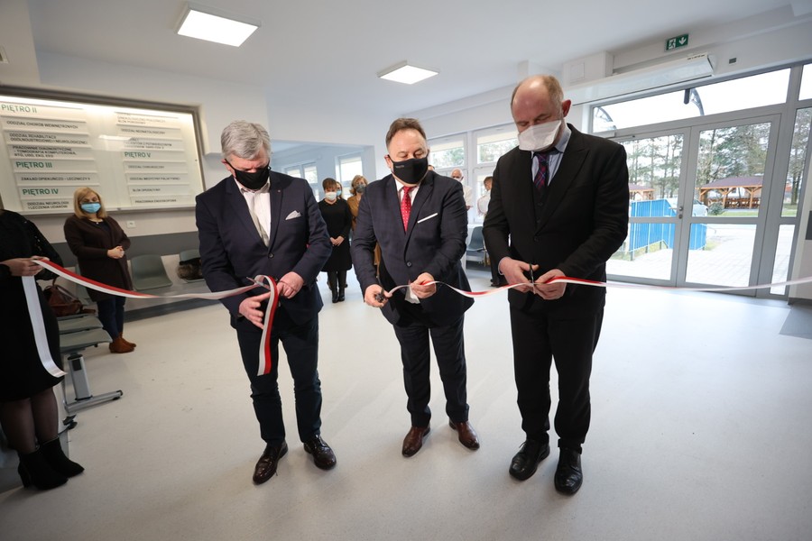 Otwarcie zmodernizowanej izby przyjęć w Szpitalu Lipno, fot. Mikołaj Kuras dla UMWKP