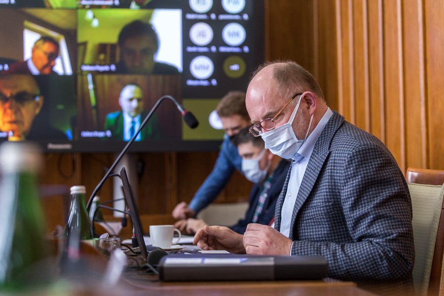 Sesja sejmiku województwa 7.02.22, fot. Szymon Zdziebło/tarantoga.pl dla UMWKP