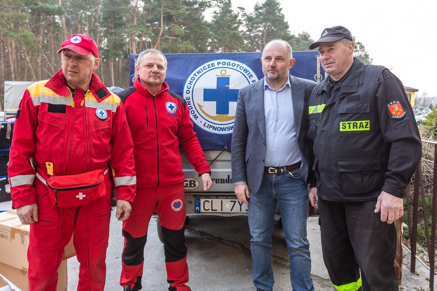 Kujawsko-pomorski konwój humanitarny z pomocą dla Ukrainy, fot. Szymon Zdziebło/tarantoga.pl dla UMWKP