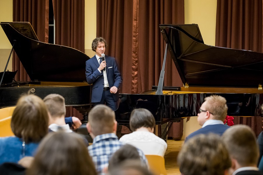 Koncert Rafała Blechacza w bydgoskim Braille’u, fot. Tomasz Czachorowski dla UMWKP