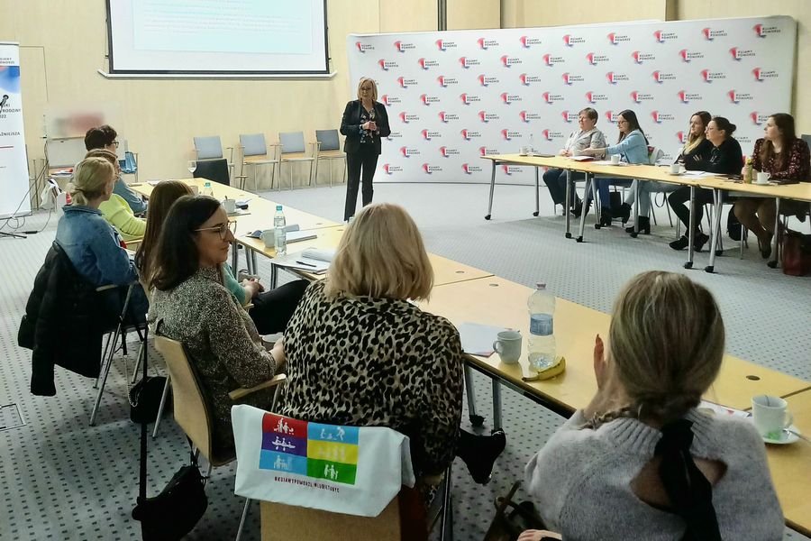 Szkolenie „Procedura odebrania dziecka”, Toruń 21.04.2022r., fot. Departament Spraw Społecznych i Zdrowia