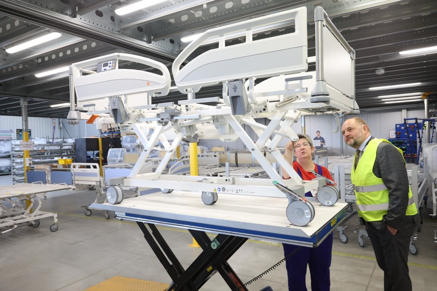 Wizyta w firmie Stiegelmeyer, fot. Mikołaj Kuras dla UMWKP