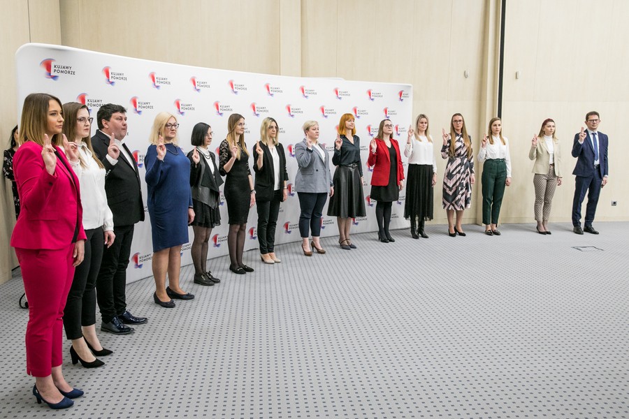 Ślubowanie urzędników, fot. Andrzej Goiński dla UWMKP