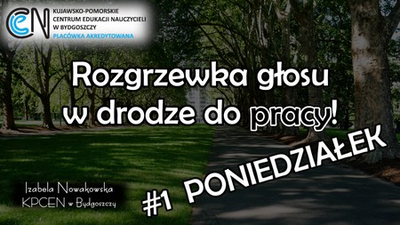 Grafika - Rozgrzewka głosu w drodze do pracy