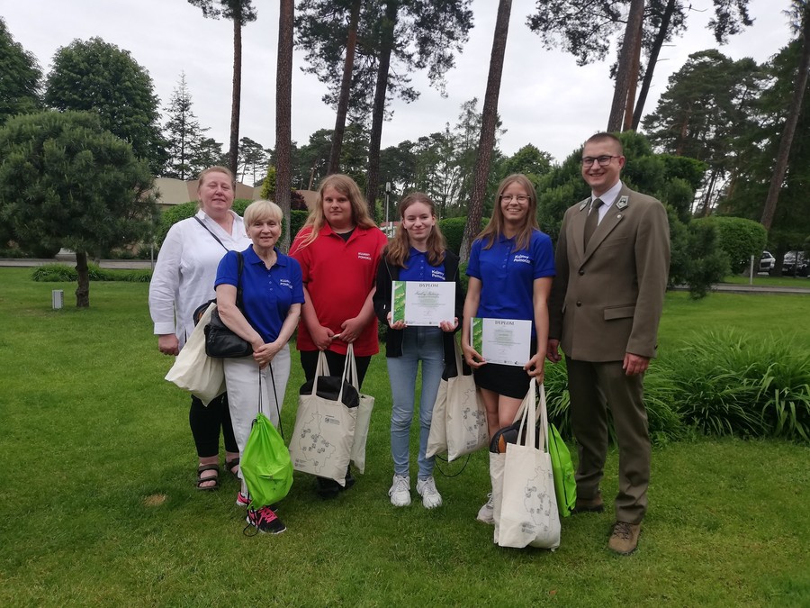 Drużyna z Więcborka już drugi raz z rzędu zdobyła 3. miejsce w konkursie ,,Poznajemy parki Krajobrazowe Polski”. Fot. Krajeński Park Krajobrazowy