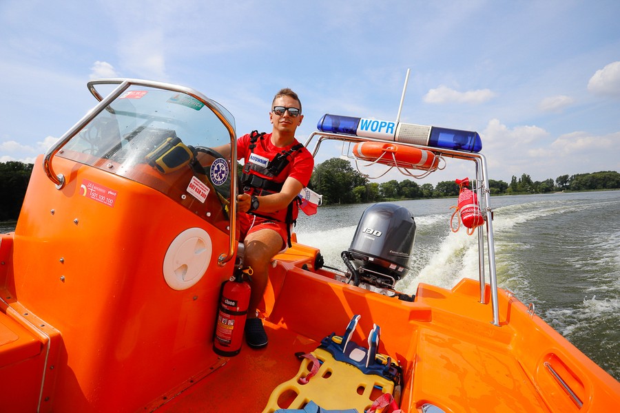 Dyżur ratowników WOPR, fot. Mikołaj Kuras dla UMWKP