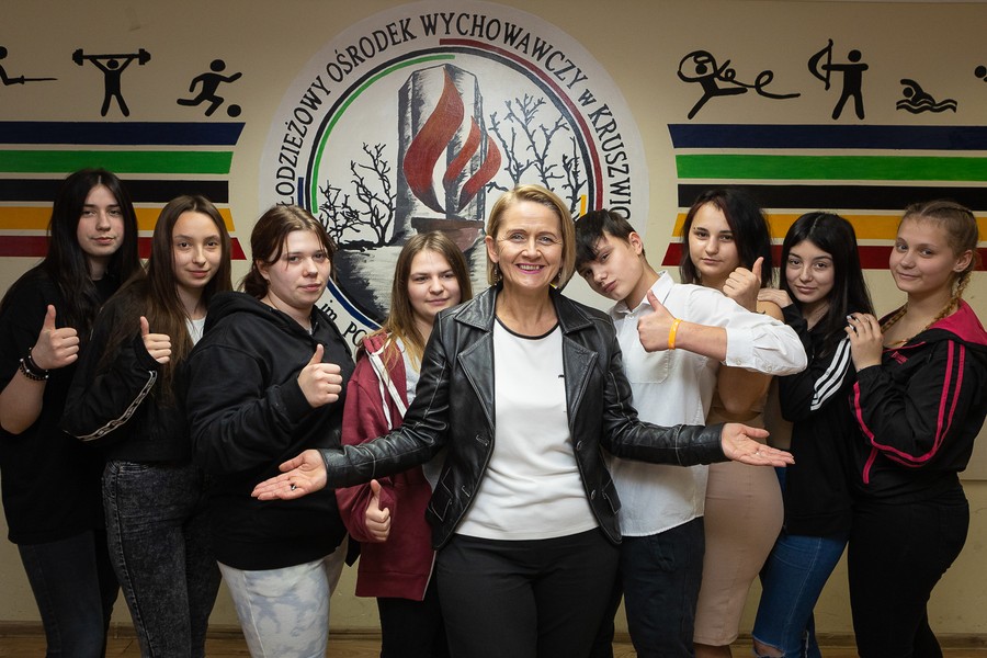 Ilona Dybicz, dyrektor Młodzieżowego Ośrodka Wychowawczego dla Dziewcząt w Kruszwicy, Lider Edukacji 2021, fot. Mikołaj Kuras dla UMWKP