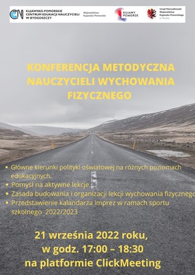 Plakat - Konferencja metodyczna dla nauczycieli wychowania fizycznego
