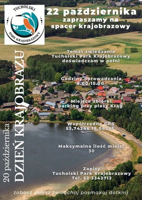 Plakat - spacer z okazji Dnia Krajobrazu