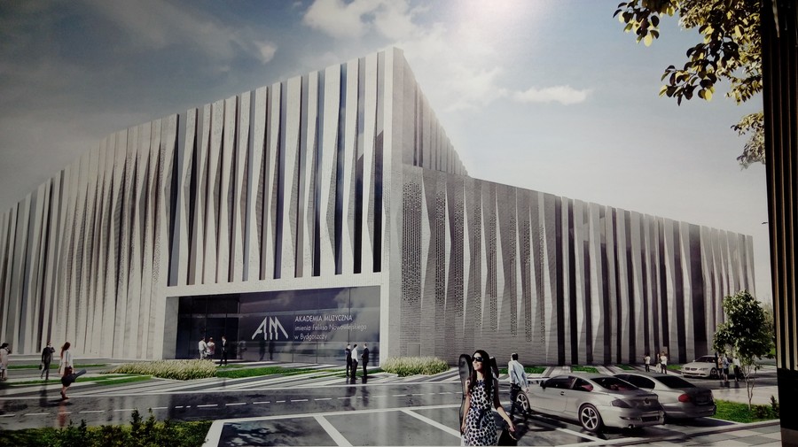 Wizualizacja nowego kampusu AMFN, graf. Plus 3 Architekci (dzięki uprzejmości AMFN)