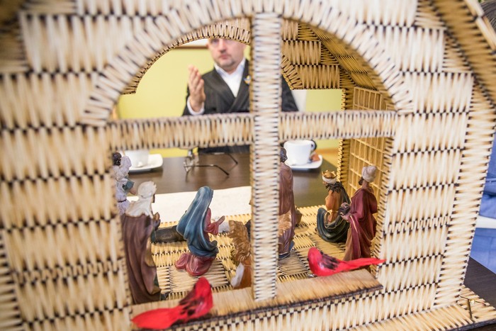 Wizyta Przemysława Kozłowskiego u marszałka, fot. Andrzej Goiński dla UMWKP