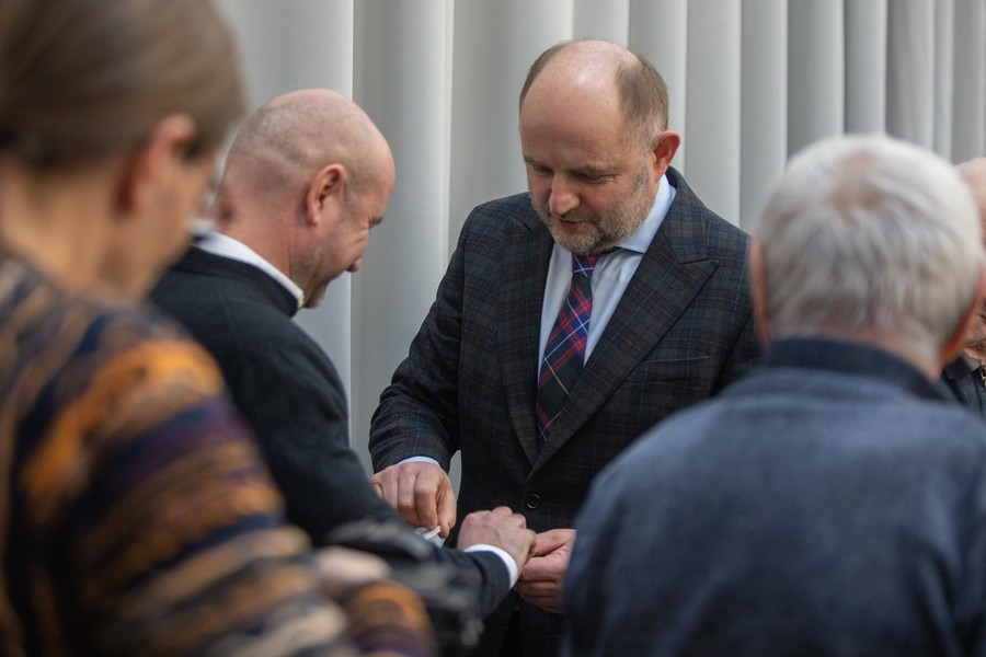 Spotkanie wigilijne z osobami bezdomnymi, fot. Mikołaj Kuras dla UMWKP