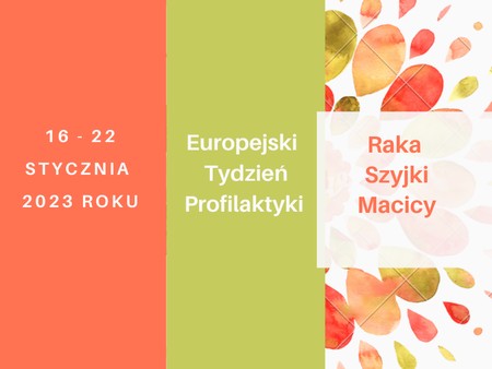 Grafika - Europejski Tydzień Profilaktyki Raka Szyjki Macicy