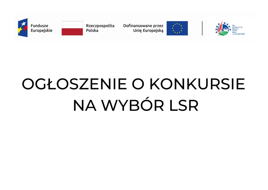 Ogłoszenie o konkursie na wybór LSR