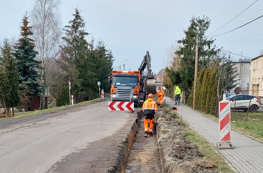 Prace na drodze wojewódzkiej nr 551, fot. ZDW