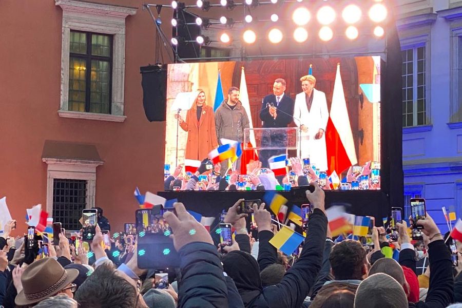 Oficjalna wizyta prezydenta Ukrainy w Warszawie, fot. UMWKP