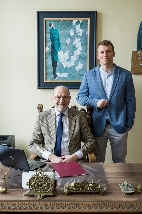 Dr Lech Giziński i dr Włodzisław Giziński, fot. Tomasz Czachorowski dla UMWKP
