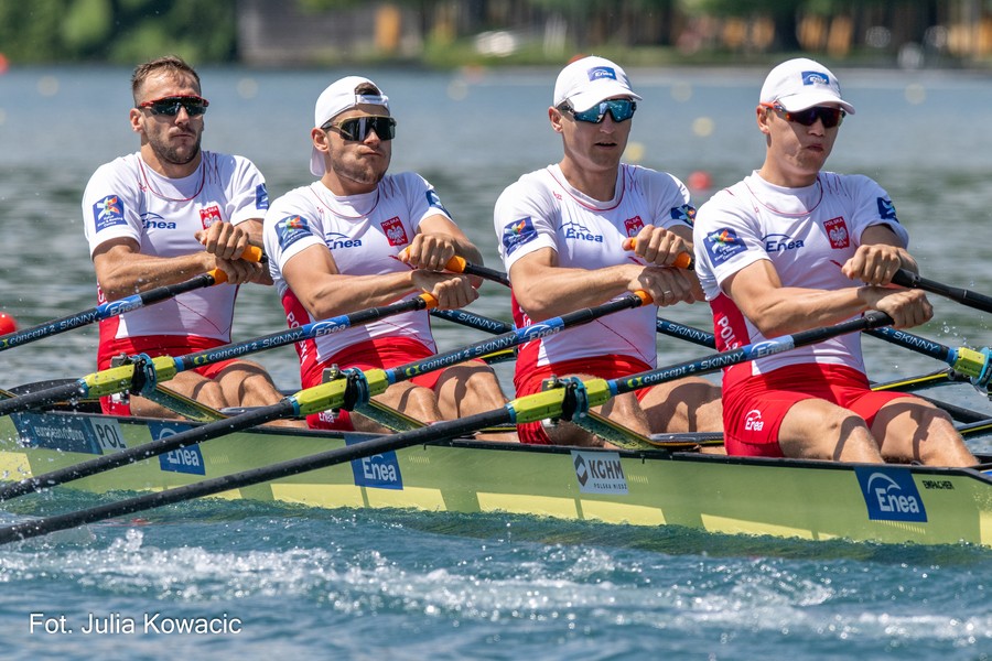 Polska obsada ,czwórka podwójna mężczyzn, fot. Julia Kowacic