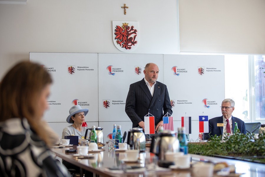 Wizyta delegacji z Teksasu w Toruniu, fot. Mikołaj Kuras dla UMWKP