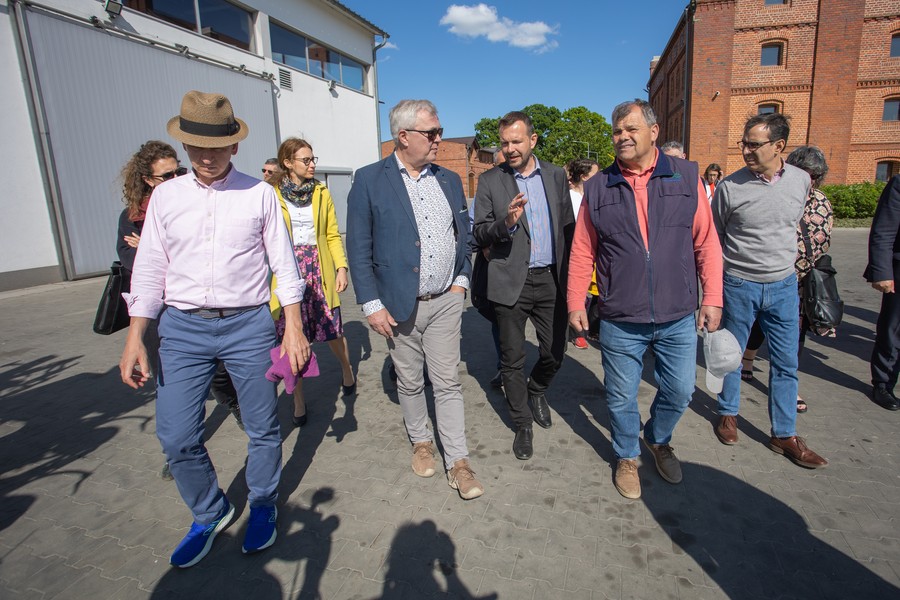 Wizyta studyjna w Kowrozie (gmina Łysomice, powiat toruński), fot. Mikołaj Kuras dla UMWKP