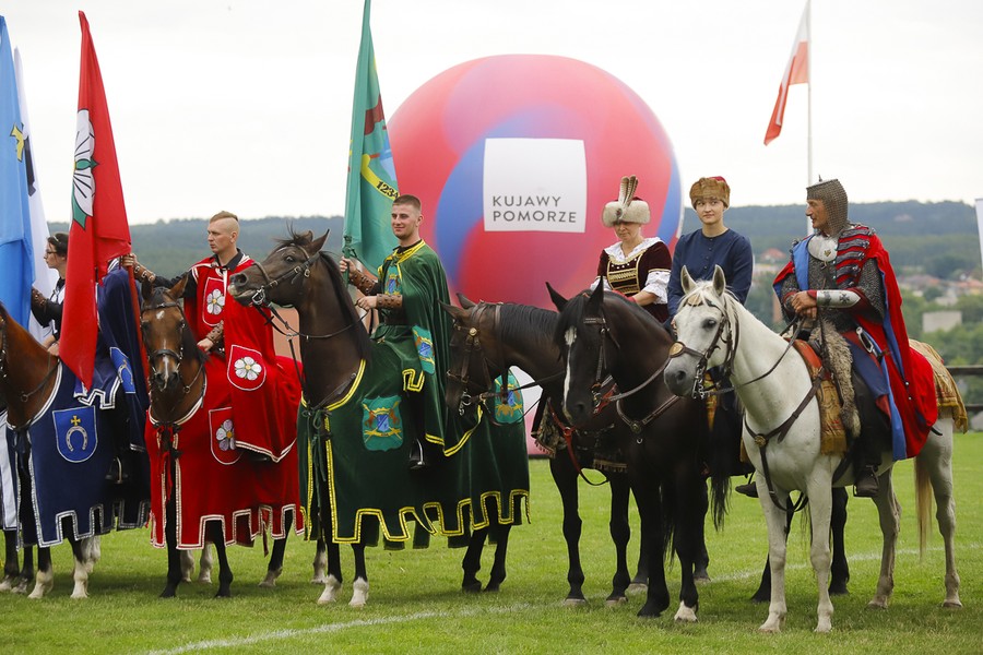 Turniej rycerski w Golubiu-Dobrzyniu w 2019 r., fot. Mikołaj Kuras dla UMWKP