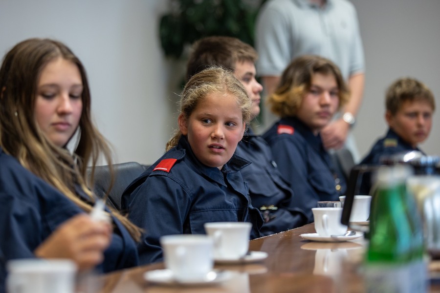 Strażacy z Austrii z wizyta w Urzędzie Marszałkowskim, fot. Mikołaj Kuras dla UMWKP