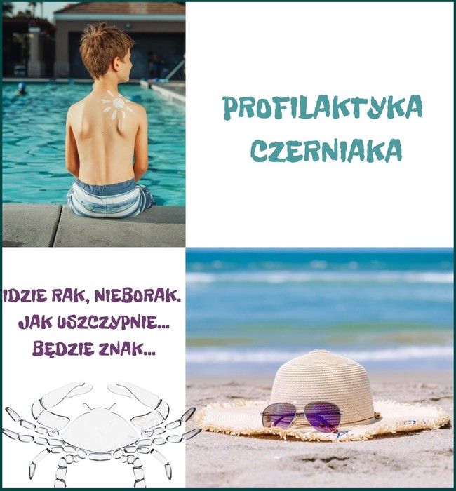 Profilaktyka czerniaka, grafika dekoracyjna