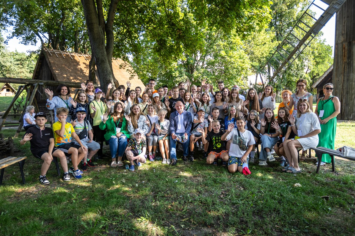 Spotkania z wypoczywającą w Kujawsko-Pomorskie młodzieżą z Ukrainy, fot. Szymon Zdziebło/tarantoga.pl dla UMWKP