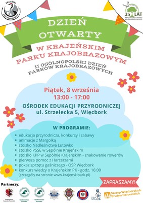 Plakat - Krajeński Park Krajobrazowy zaprasza na Dzień otwarty