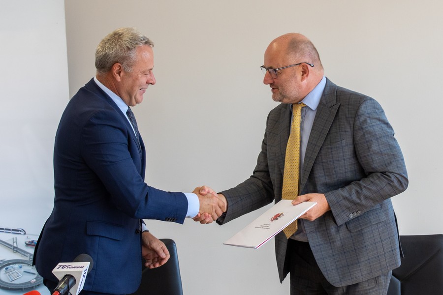 Podpisanie porozumienia terytorialnego z Metropolią Bydgoszcz, fot. Mikołaj Kuras dla UMWKP