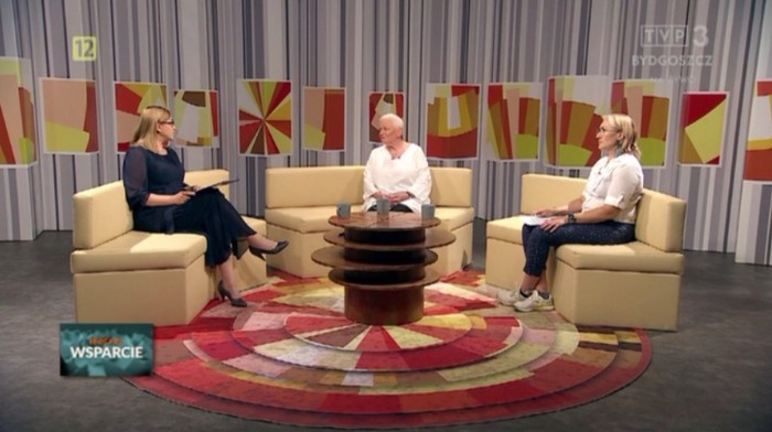 Kadr z programu "Mocne wsparcie" w TVP Bydgoszcz, 12 września 2023 r.