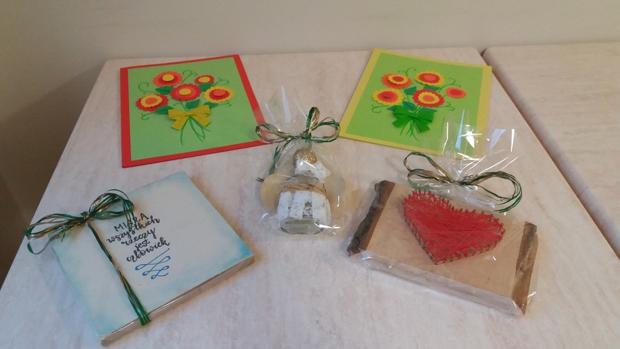 Podziękowania przygotowane przez uczestników konkursu