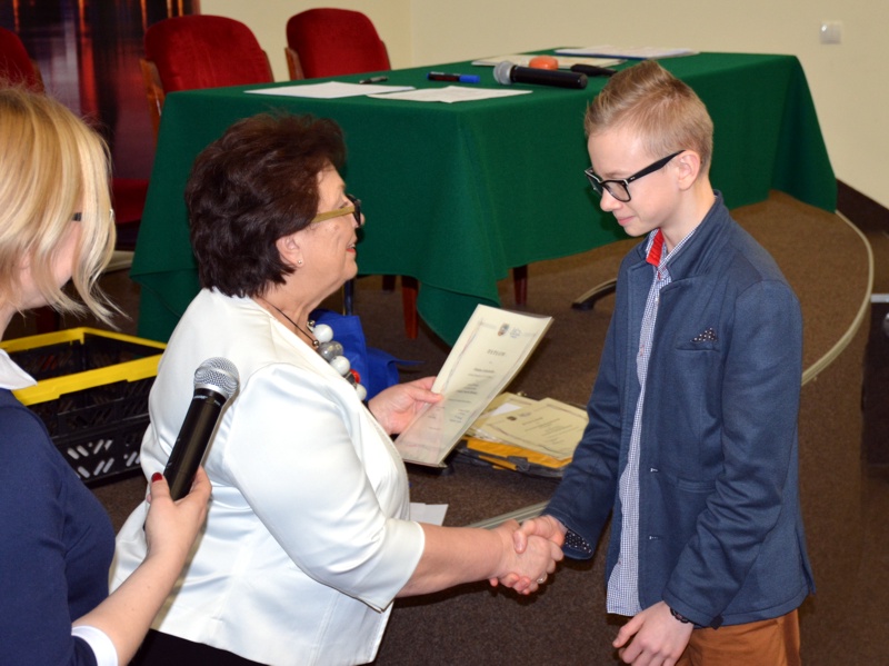 Laureat III miejsca z Gimnazjum nr 18 z oddziałami integracyjnymi