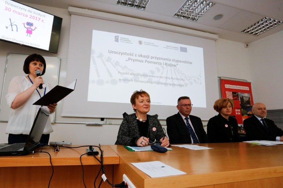 Konferencja naukowa dla stypendystów projektu "Prymus Pomorza i Kujaw", fot. M.Kuras