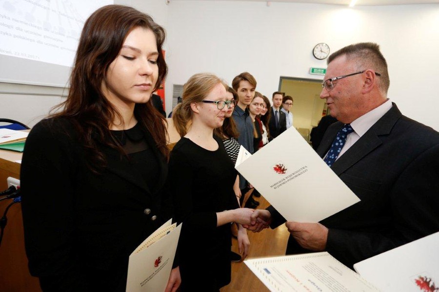 Konferencja naukowa dla stypendystów projektu "Prymus Pomorza i Kujaw", fot. M.Kuras