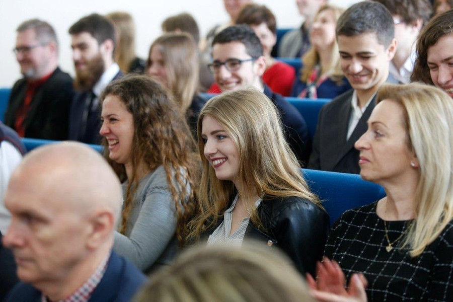 Konferencja naukowa dla stypendystów projektu "Prymus Pomorza i Kujaw", fot. M.Kuras