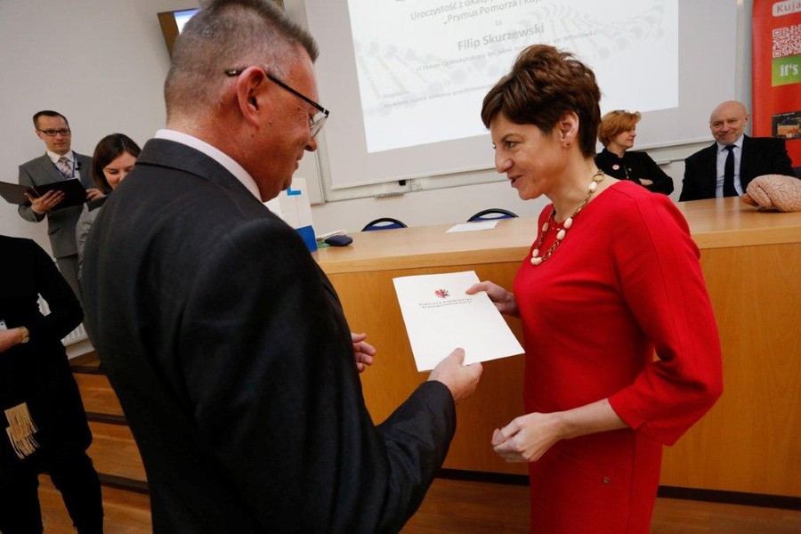 Konferencja naukowa dla stypendystów projektu "Prymus Pomorza i Kujaw", fot. M.Kuras