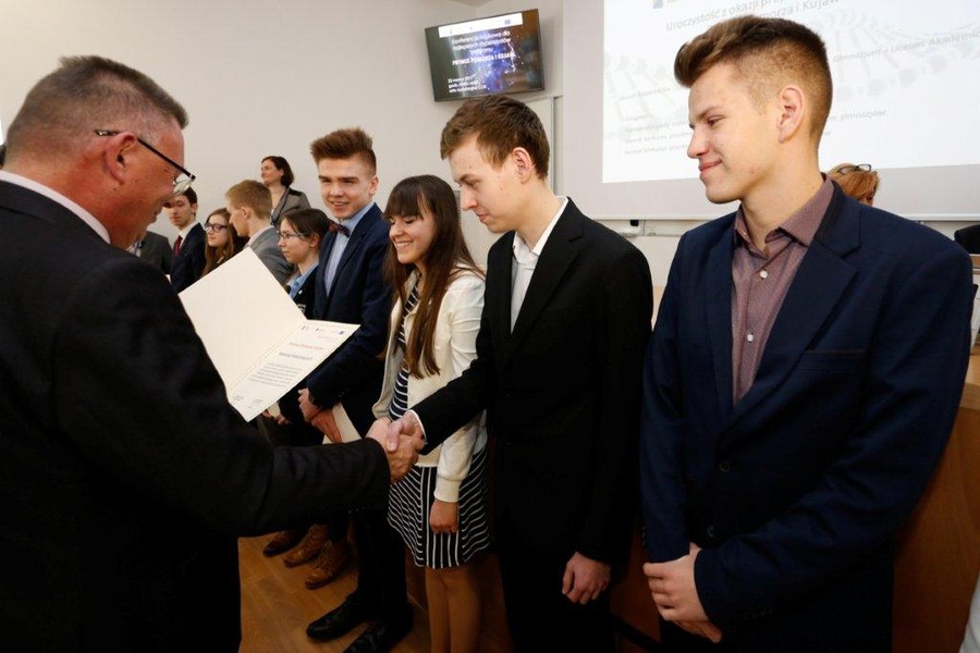 Konferencja naukowa dla stypendystów projektu "Prymus Pomorza i Kujaw", fot. M.Kuras