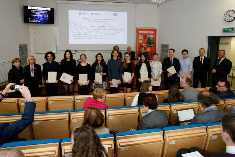 Konferencja naukowa dla stypendystów projektu "Prymus Pomorza i Kujaw", fot. M.Kuras