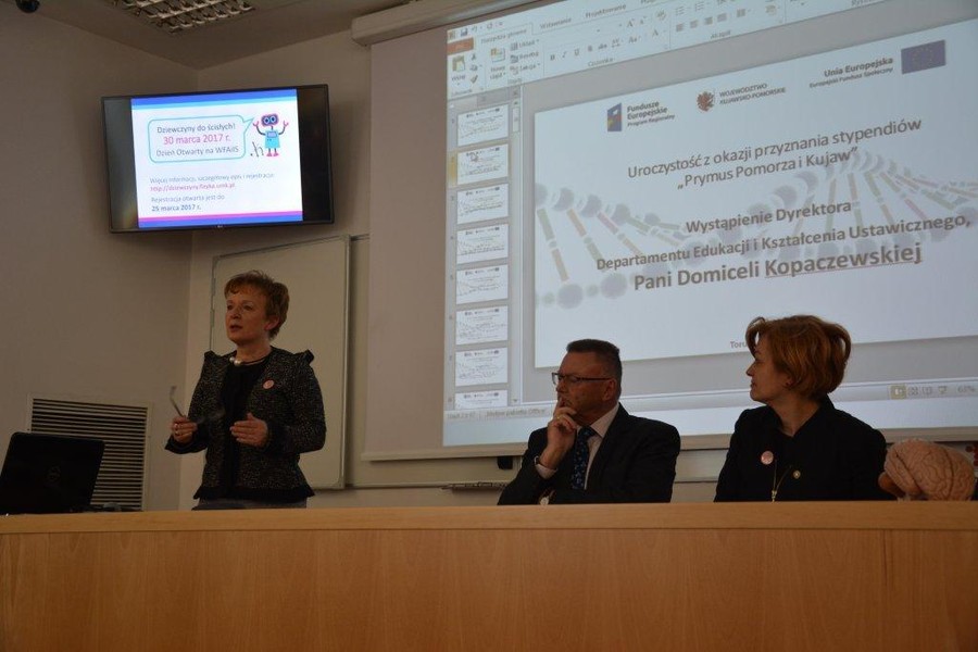 Konferencja naukowa dla stypendystów projektu "Prymus Pomorza i Kujaw", fot. W.Drozdowski