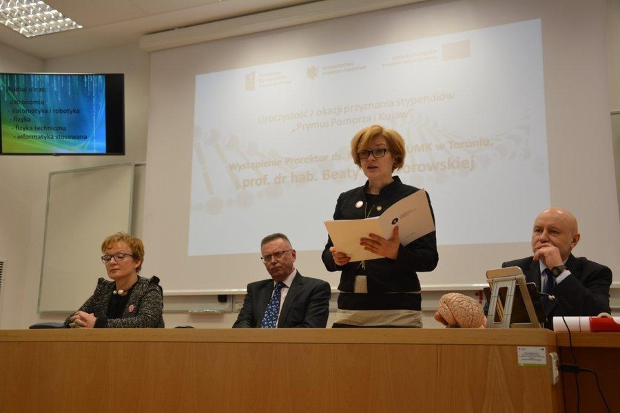 Konferencja naukowa dla stypendystów projektu "Prymus Pomorza i Kujaw", fot. W.Drozdowski