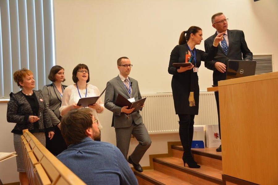 Konferencja naukowa dla stypendystów projektu "Prymus Pomorza i Kujaw", fot. W.Drozdowski