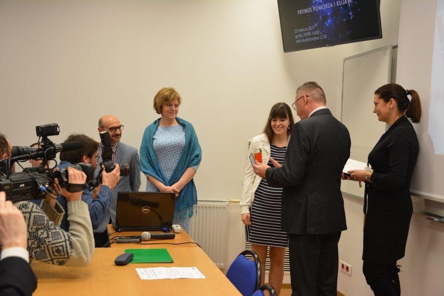 Konferencja naukowa dla stypendystów projektu "Prymus Pomorza i Kujaw", fot. W.Drozdowski