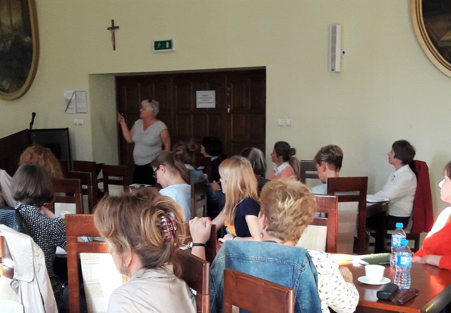 Prowadząca konferencję Blandyna Zajdler