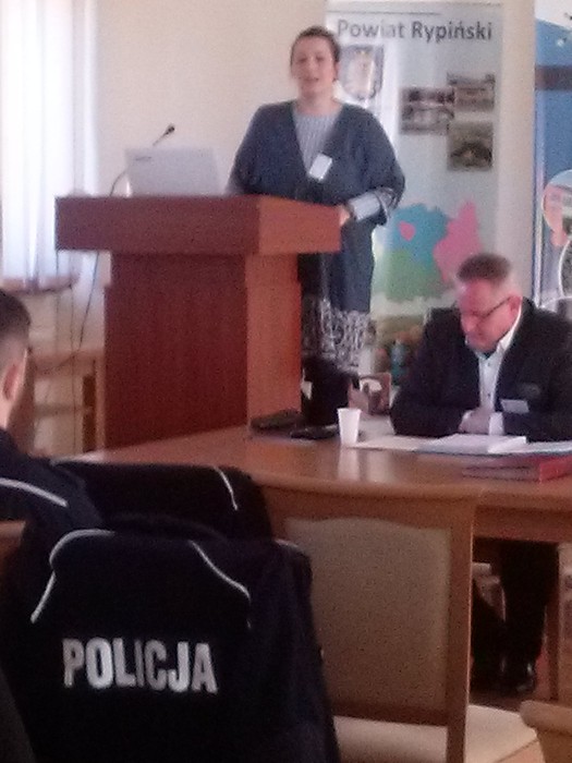 Szkolenie pt. "Rola funkcjonariuszy Policji w przeciwdziałaniu przemocy w rodzinie w środowisku lokalnym", Rypin, 19 kwietnia 2017 r., fot. Biuro Wsparcia Rodziny i Przeciwdziałania Przemocy