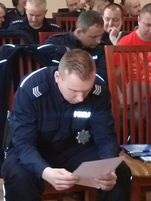 Uczestnicy szkolenia Rola funkcjonariuszy Policji w przeciwdziałaniu przemocy w rodzinie w środowisku lokalnym, Lipno, 27.04.2016 r. , fot. Biuro Wsparcia Rodziny i Przeciwdziałania Przemocy