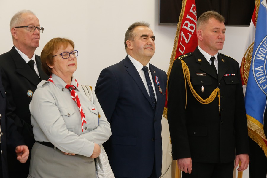 14.01.2017 r., Otwarcie Ośrodka Szkolenia Komendy Wojewódzkiej Państwowej Straży Pożarnej w Łubiance, fot. Mikołaj Kuras