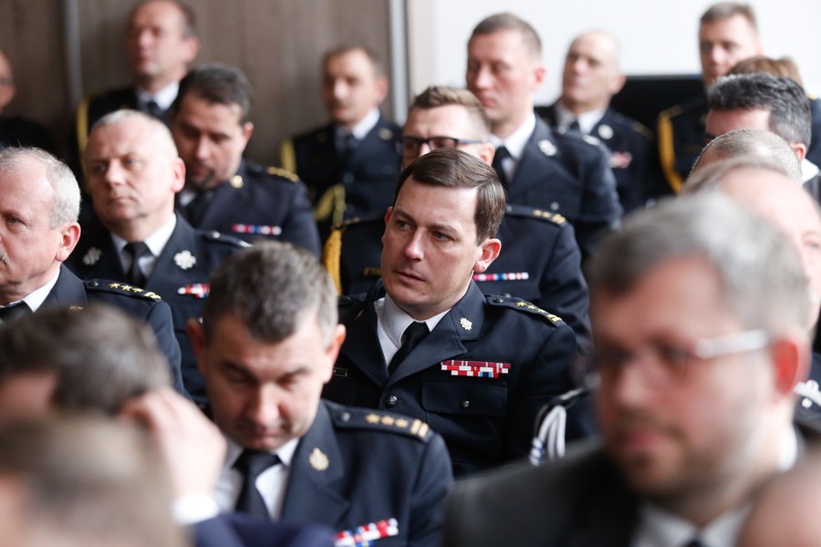 14.01.2017 r., Otwarcie Ośrodka Szkolenia Komendy Wojewódzkiej Państwowej Straży Pożarnej w Łubiance, fot. Mikołaj Kuras