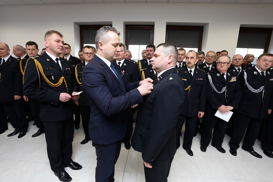 14.01.2017 r., Otwarcie Ośrodka Szkolenia Komendy Wojewódzkiej Państwowej Straży Pożarnej w Łubiance, fot. Mikołaj Kuras